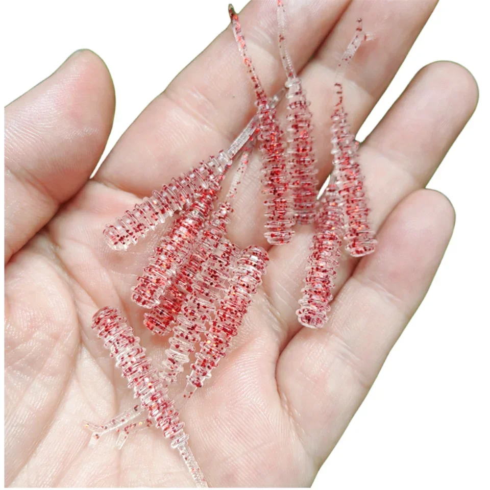 Angeln Weiche Köder AJING Rockfish 10 teile/los 0,5g 45mm Künstliche Wobbler Ozean Rock Silikon Shad Wurm Köder – Detail 2