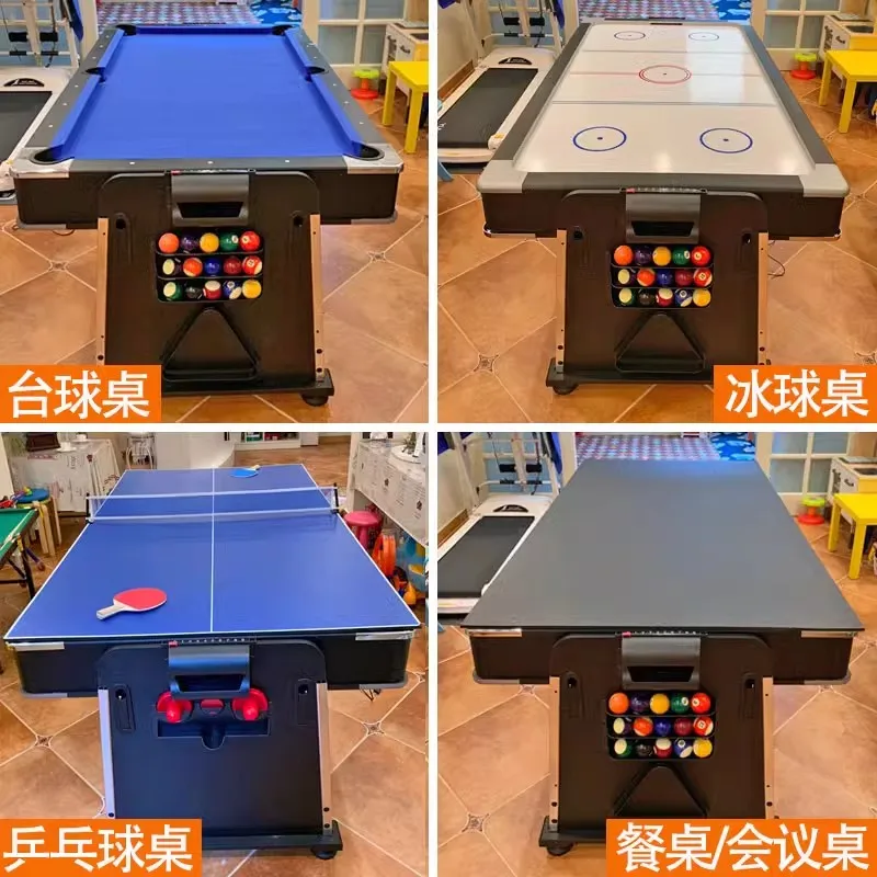 Household Billiards Table Standard Commercial Multifunctional Billiards Table Tennis 2-in-1 Table Tennis