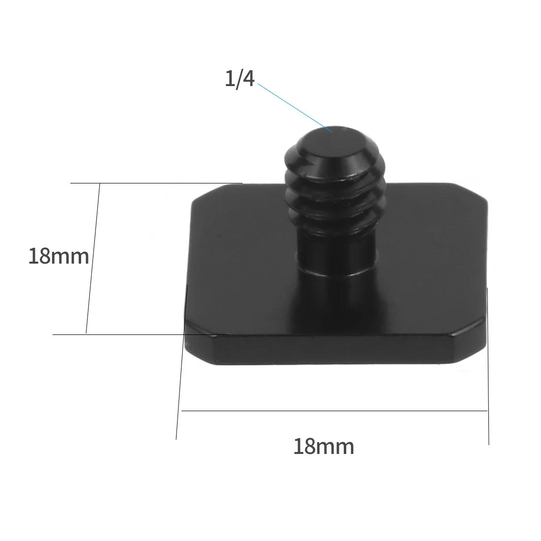 Profession elle 1/4 "Einzel mutter Stativ halterung Schraube schwarz auf Blitz Blitzschuh adapterst änder für Kamera Studio Fotografie Zubehör – Detail 8