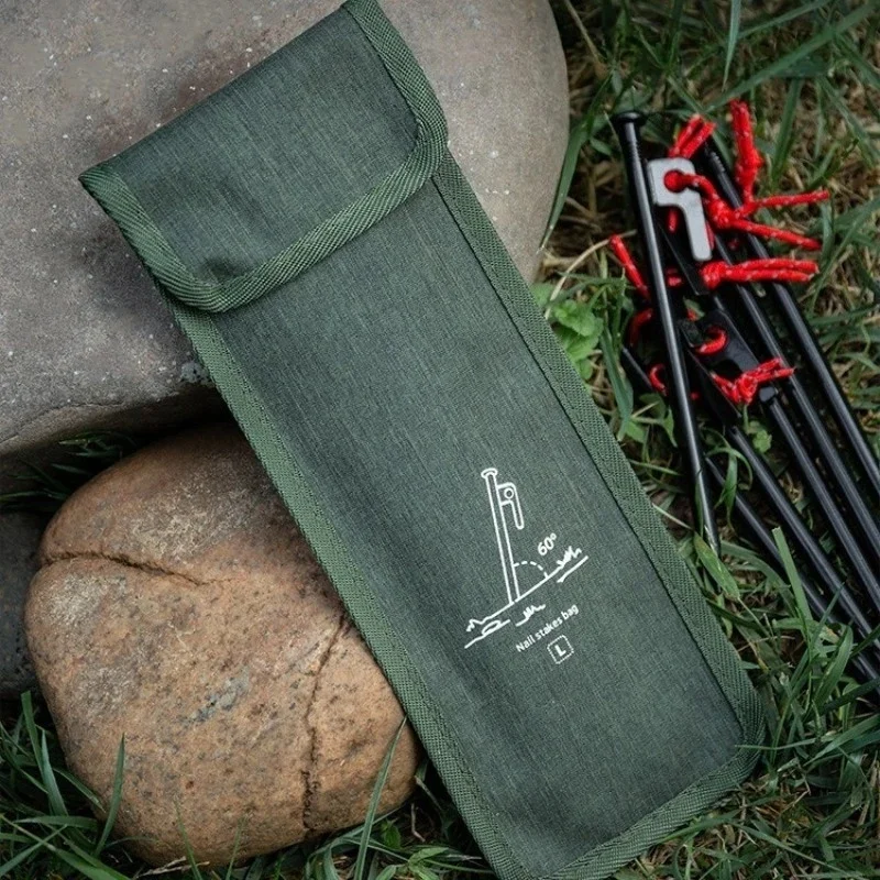 Outdoor Tent Nail Bag Multifunctional Nail Storage Bag Camping Kit Oxford Cloth Tent Nail Storage Bag Large Accessories