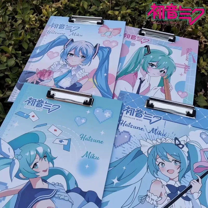 

Cute Hatsune Miku two-dimensional anime peripherals for students portable personality cartoon test paper writing folder board