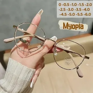 Light anti-blue vintage glasses for men and women, myopia glasses, prescribed glasses, less dioptra, 1.0, 0.5to-6.0, luxury 9 Main Sales Glasses Grade Miopia - №1