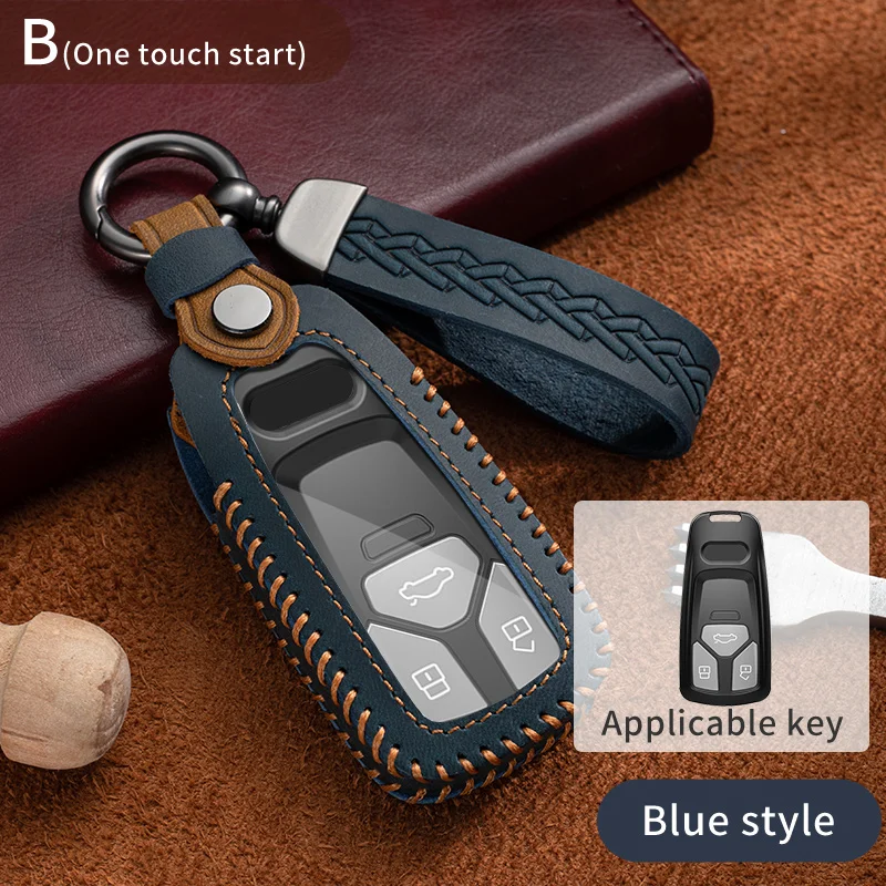 

Durable Car Remote Key Case Cover Shell For Audi A4 B9 A5 A6 8S 8W Q5 Q7 4M S4 S5 S7 TT TTS TFSI RS Protector Fob Keyless