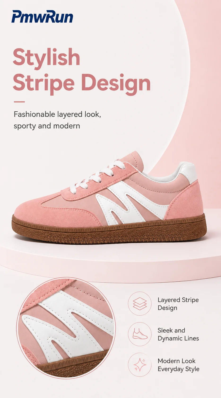 Trend Fashion Sport Shoes For Women PU Leather Waterproof Female Sneakers Anti-slippery Running Footwear For Boys Girls