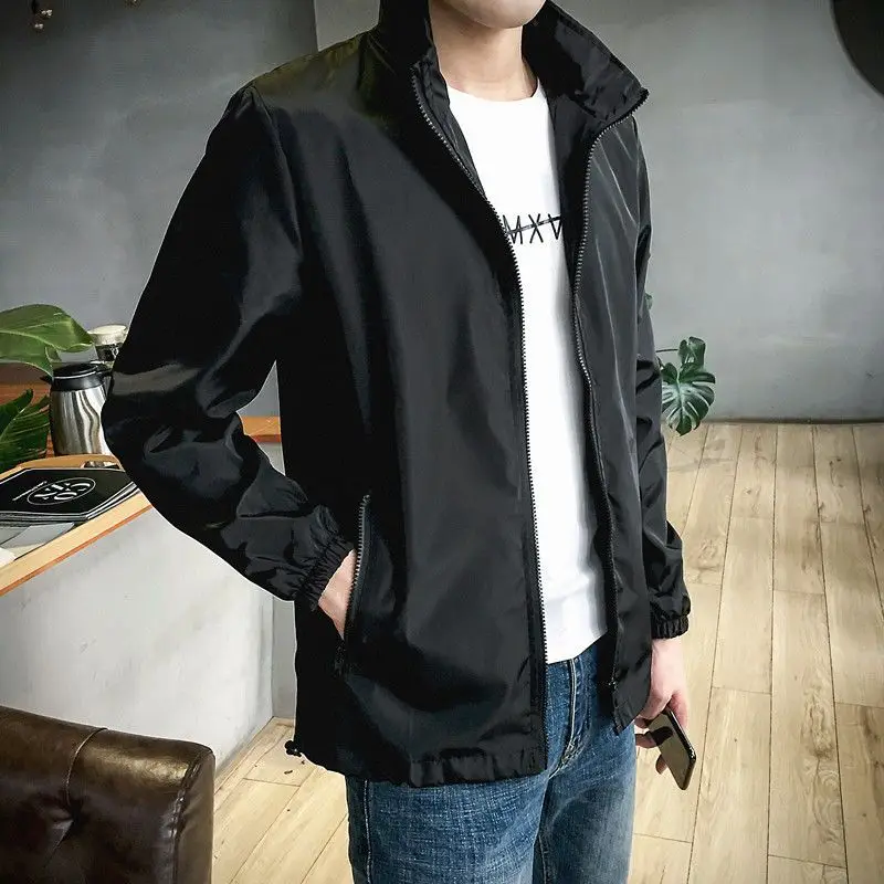 

New Men's Korean Style Trendy Casual Tops Spring and Autumn Trendy Work Jackets for Middle-aged and Young People