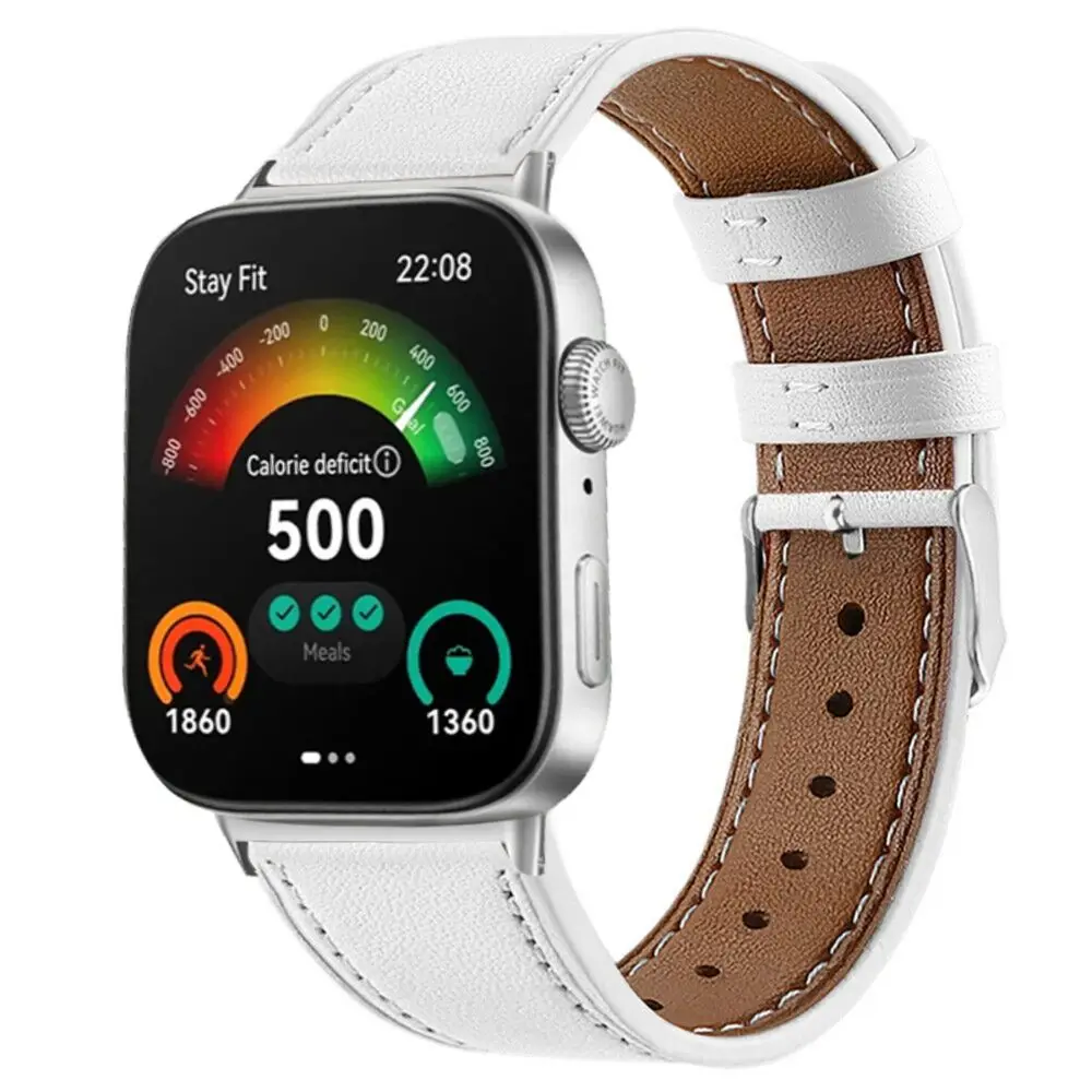 Soft Leather Leather Watch Strap Wristband Accessories Watchband Replacement Buckle Bracelet for Huawei Watch Fit 3 Smart Watch