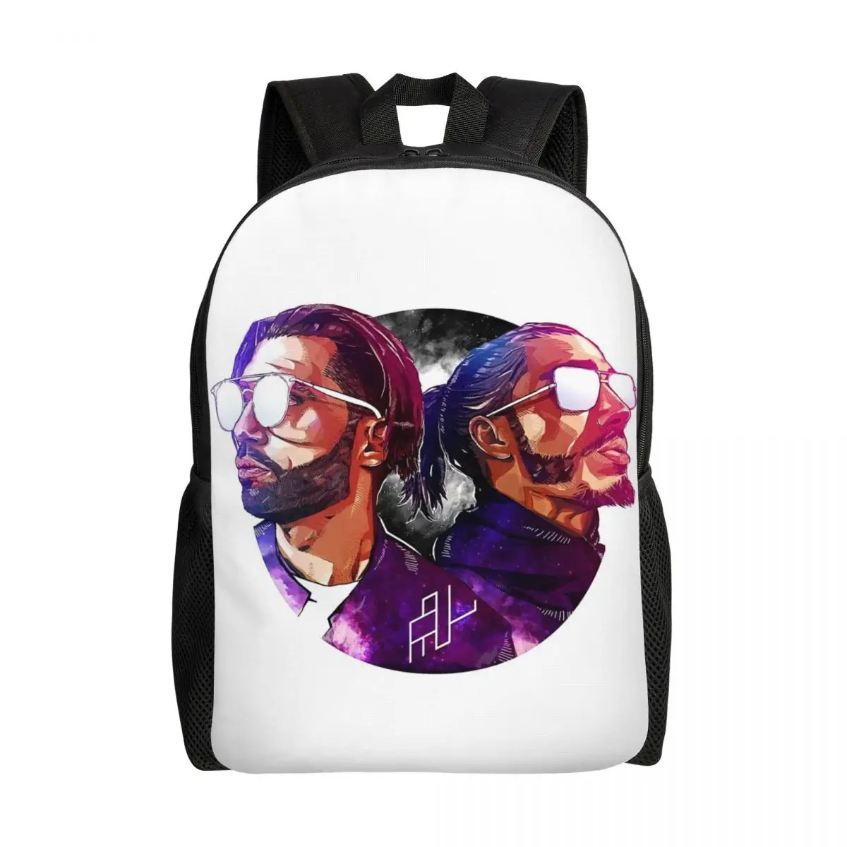 PNLQLF-Mochila de Viagem com Logotipo para Homens e Mulheres, Escola, Laptop, Bookbag, Rapper Francês, Mushic, Bolsas Estudantis Universitárias, Grande Capacidade