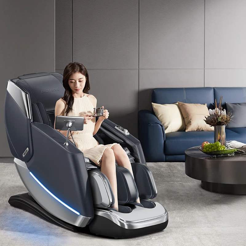 

Luxury 3D Zero Gravity Smart Massage Chair Modern Style Full Body & Foot Massager with Heating for Home Use & Portable Spa