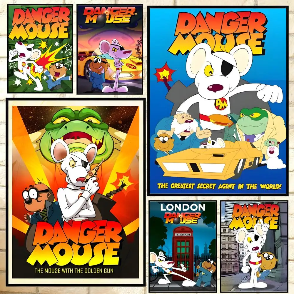 anime Danger Mouse Poster HD Poster Anime Aesthetic Wall Art For Game Anime Lovers Bedroom Gaming Room Decor Ideal Gift