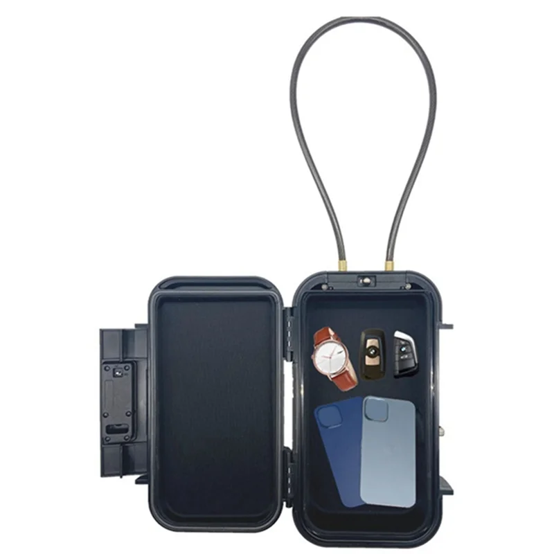 

A89X Lock Box, Phone Lock Box, Security Lock Box, Transparent Outdoor Waterproof Travel Safe,Password Storage Box