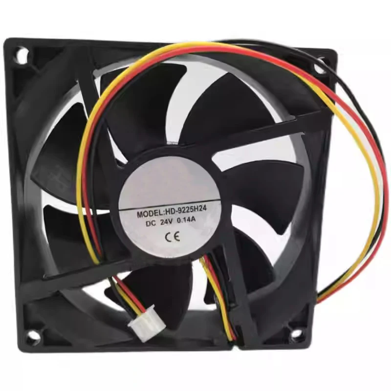 1PC New For HD-9225H24 DC24V 0.14A 92*5 9cm Inverter Server Cooling fan 3Pin