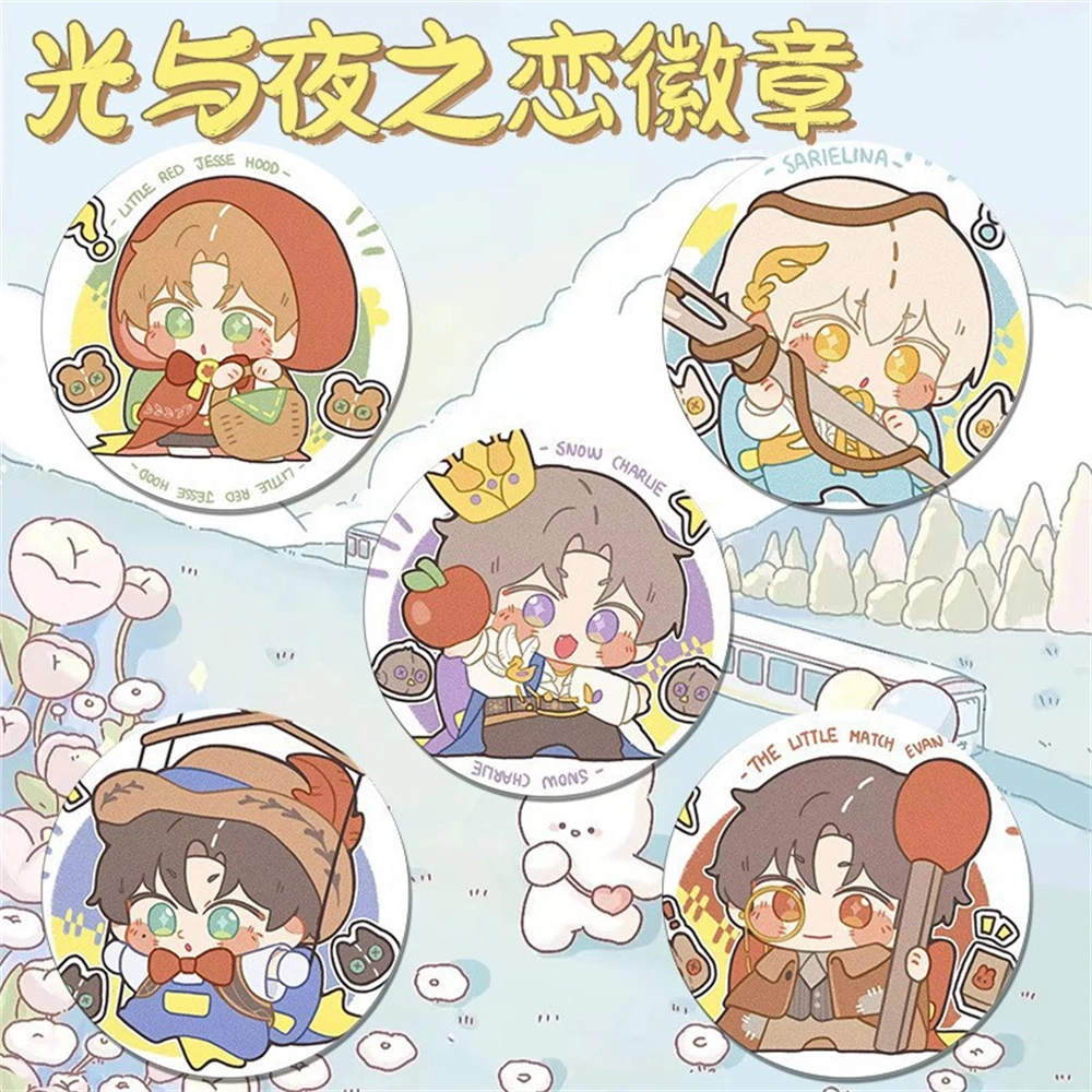 

58 мм аниме свет и ночь ‌ Осборн Чарли Сариэль Косплей Костюм Значок Жесть Брошь ﻿ Опора Милый подарок