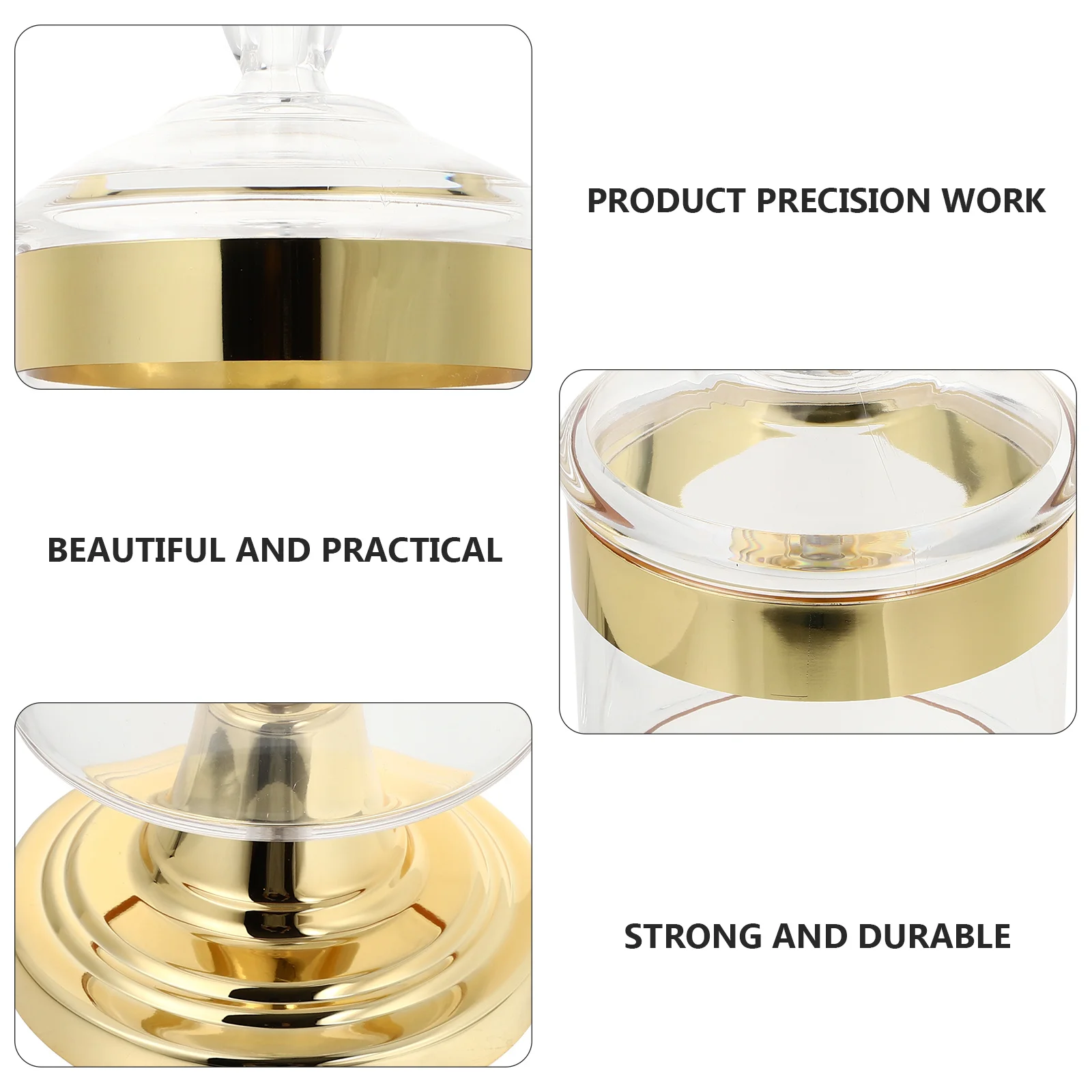 

1Pcs Acrylic Sealed Jar Snack Holder Candy Tea Grains Dry Fruits Storage Container Storage Jar Transparent Can Snack Holder