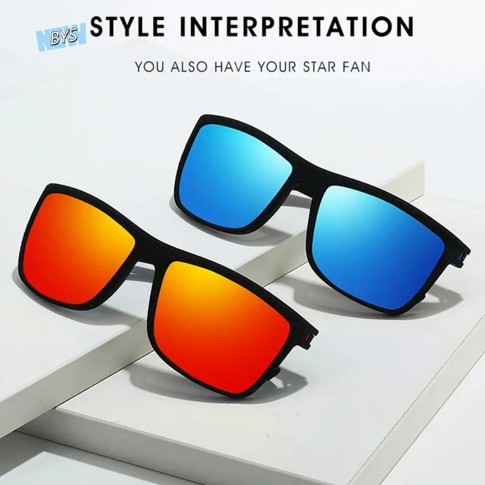 

Square Polarized Sunglasses Large Frame UV Protection UV Resistant Cycling Glass UV400 Lightweight Outdoor Sport Goggle Men