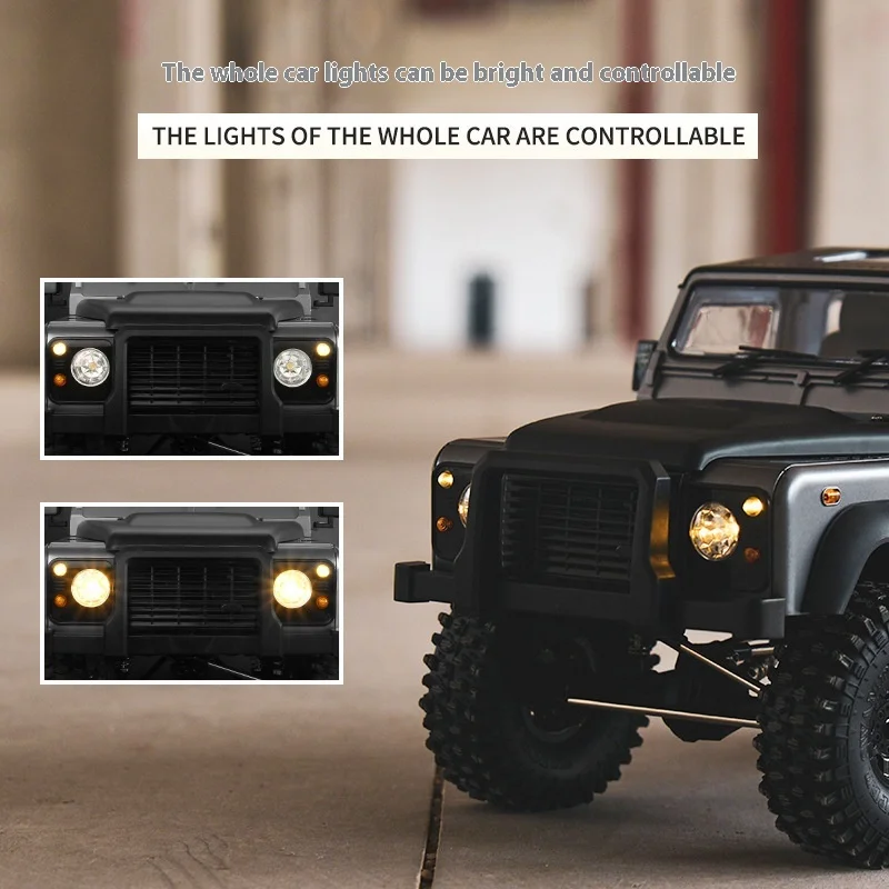 Mn Off-Road Vehicle 1:10 Mn-999 Full Scale Model Remote Control Car Land Rover Defender D90 Toy Boys' Christmas Birthday Gifts