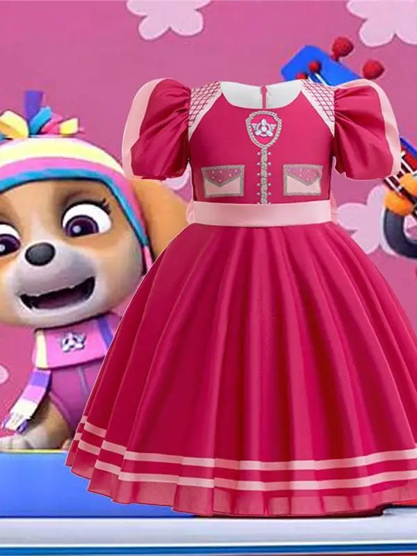 

Юбка принцессы, детский костюм для выступлений на Хэллоуин, наряд для маленьких девочек, детская школа, праздник шести-один