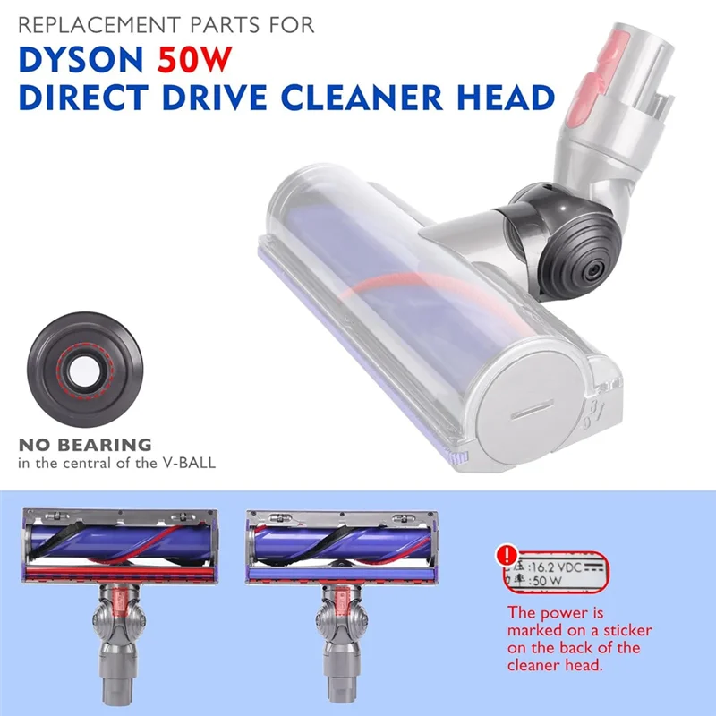 

ABLL-Head Connector Replacement For Dyson V10 V11 Vacuum Cleaner Head Parts 50W Direct Drive Cleaner Accessories