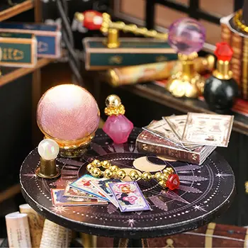 Dřevěný domeček pro panenky, mini stavebnice, DIY, ručně montované, modelové díly, dekorace do pokoje, ložnice, 3D puzzle, dívčí hračka, dárky k narozeninám 10 nejlepší prodej miniaturní dřevěný dům - №5