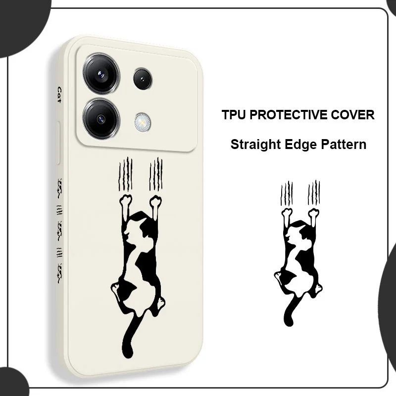 

Cat Paw Marks Phone Case For Xiaomi Poco F7 X7 X6 F6 M6 M5 M5S F5 X5 F4 X4 M4 F3 M3 X3 Pro GT Silicone Cover
