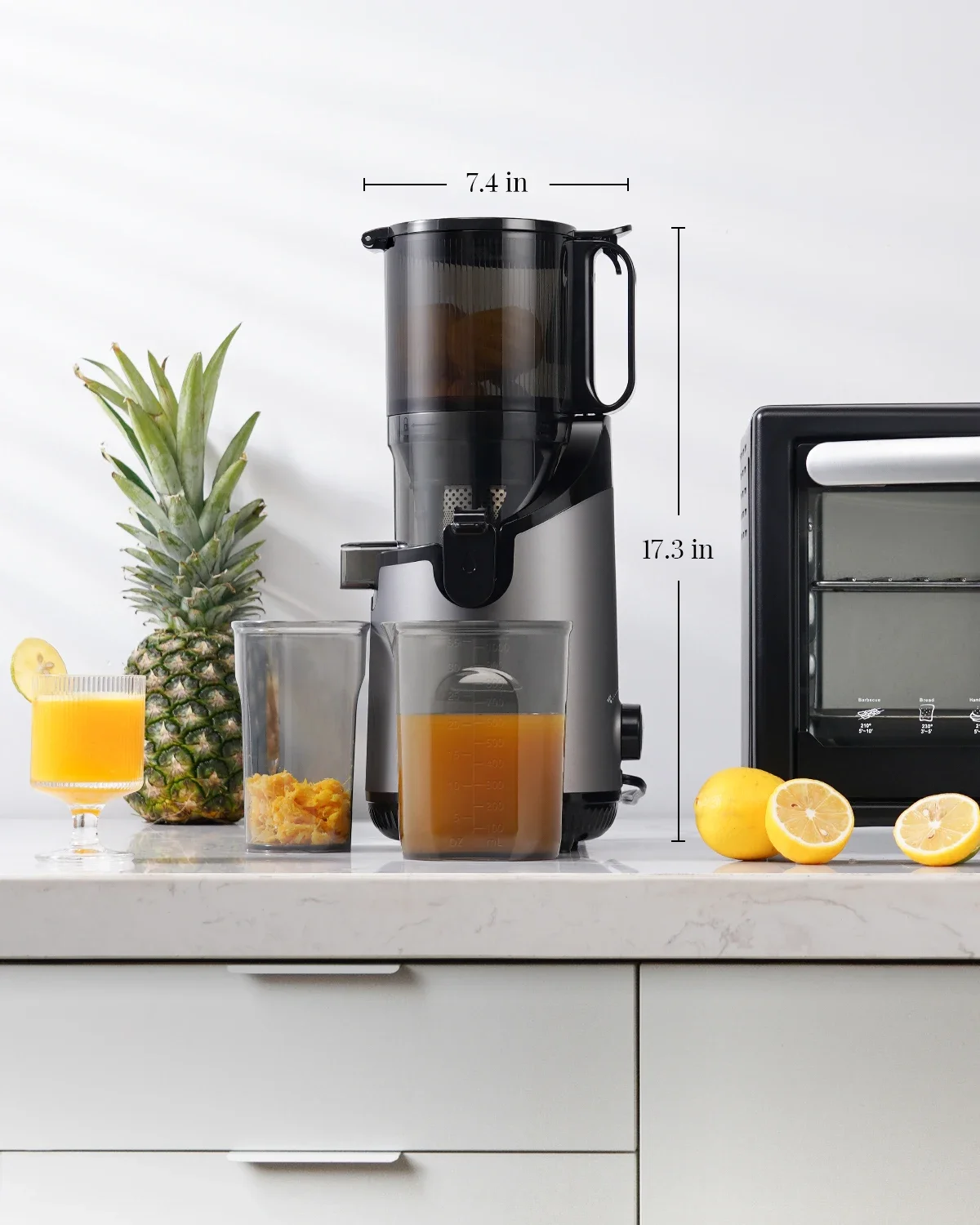 Self Feeding GDOR Cold Press Juicer 5.3 Feed Chute Tritan Material Powerful 200W Fruit Slow Juicer Extractor