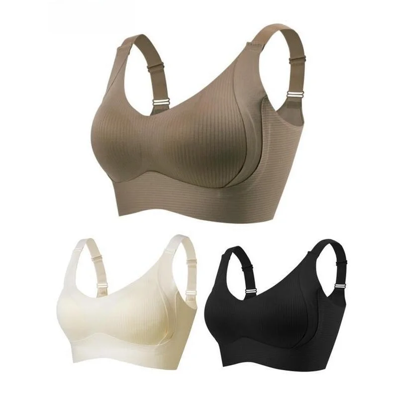 Wireless Bra Set for Women Seamless Comfortable Breathable Underwear Summer Season Couple Friendly One-Shoulder Design