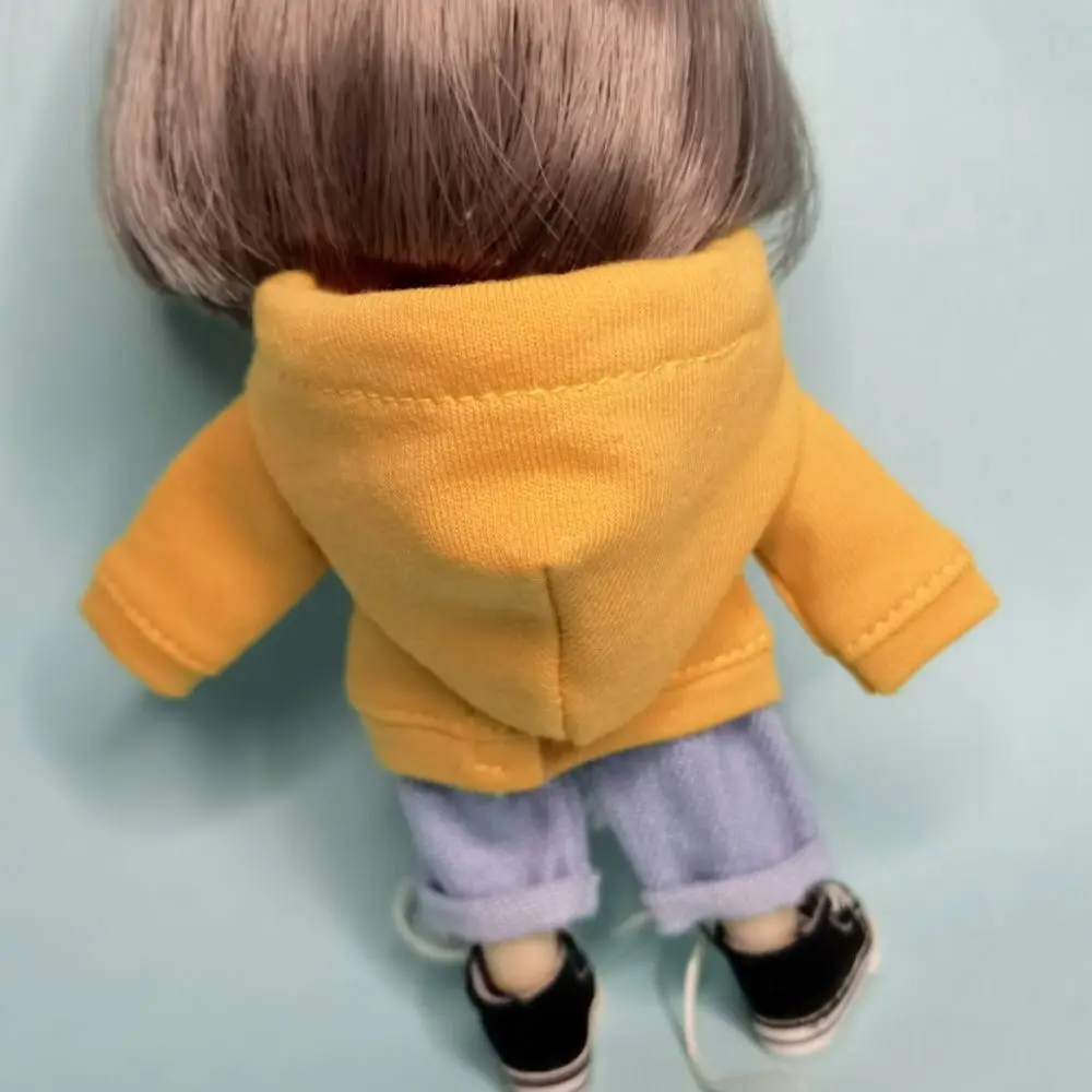 Fashion Causal Wear OB11 Doll Clothes Handmade Dress Up Doll Hoodies Play House Cloth Obitsu 11 Outfits 1/12 BJD