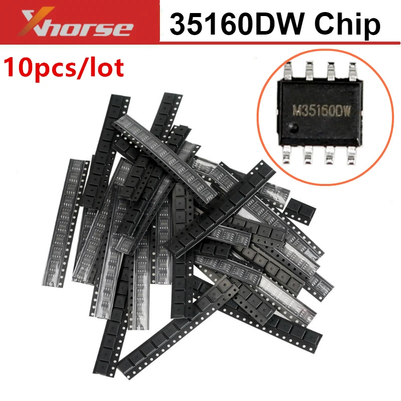 

10 шт./лот чип Xhorse 35160DW для программатора VVDI VVDI 35160 35160DW IC чип сброса красной точкой, симулятор не требуется, замена M35160WT