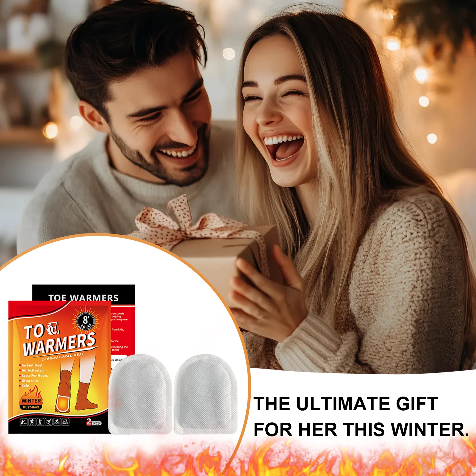 20 زوجًا من أجهزة تدفئة القدمين للاستعمال مرة واحدة حتى 8 ساعات من حزمة الحرارة بسهولة مع لاصق للأنشطة الرياضية للعمل في الهواء الطلق