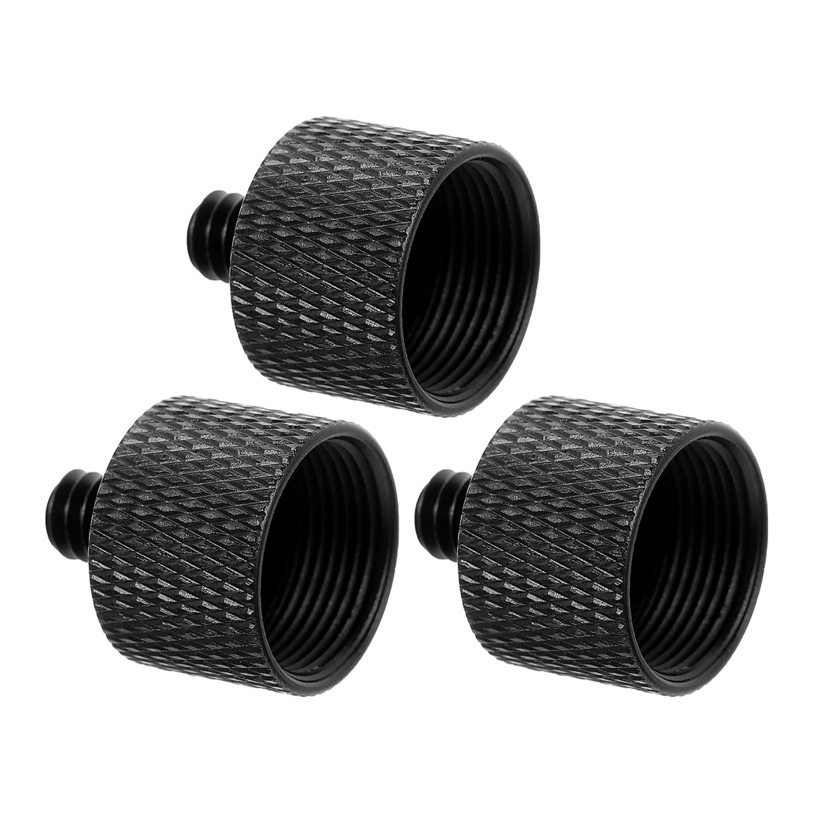 

3 Pcs Supplies Transfer Screw Tripod Aluminum Alloy Thread Microphone Stand Adapter
