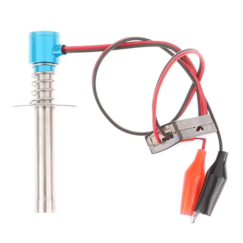 WOTT-Electric Candles Glow Plug Igniter For 1:8 1:10 Truck RC Car Model Oil Car Smart Igniter Accessories Blue