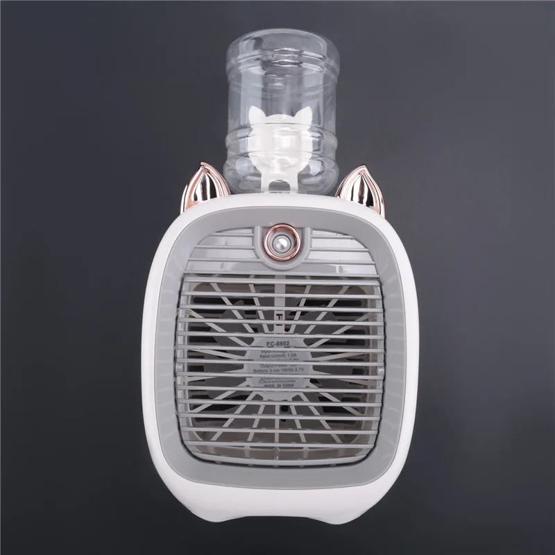 

Water Air Conditioning Fan, Mini Fan, USB Fan, Desktop Turbo Spray Humidification Cooler-AA98