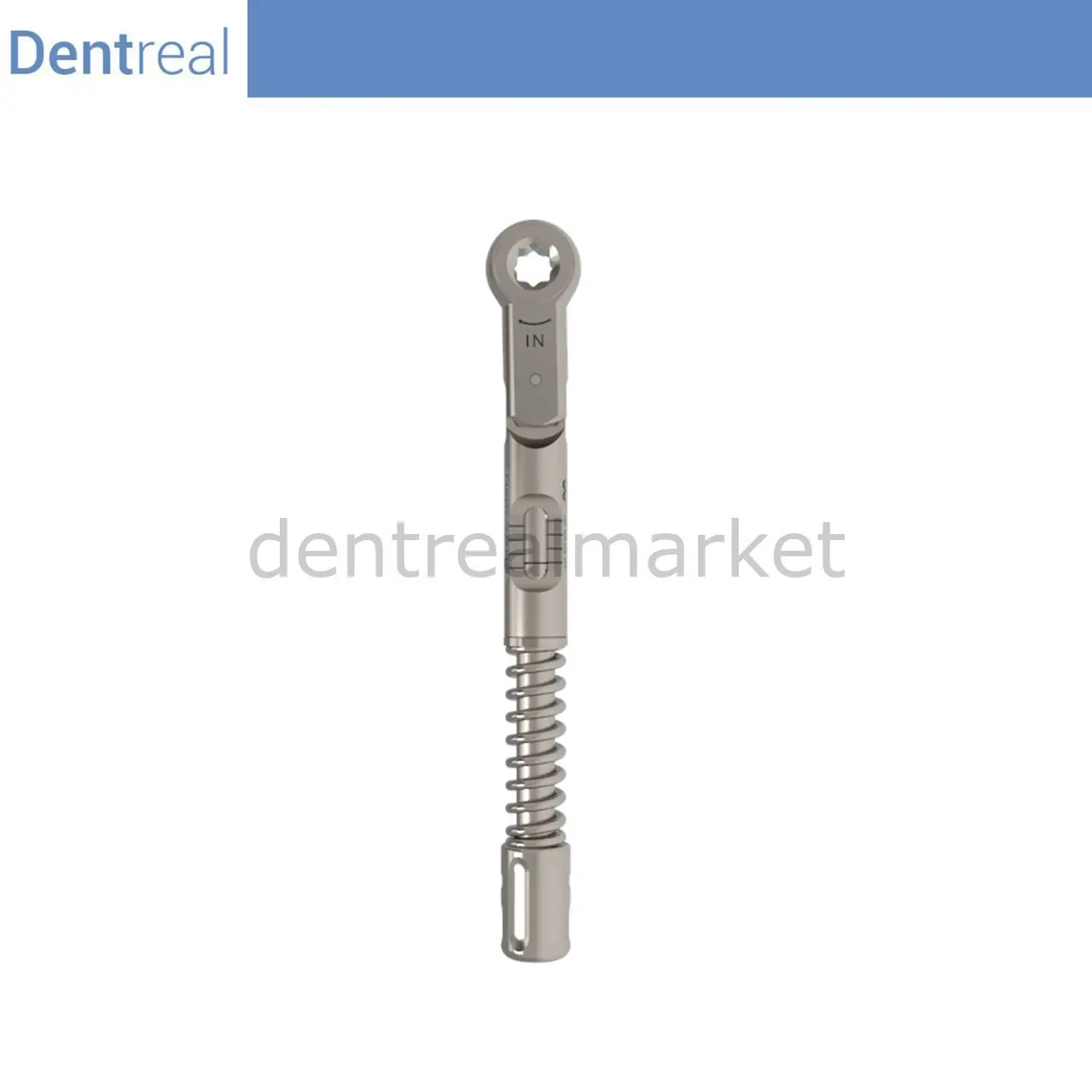 Dentreal Implant Tourque Ratchet Wrench - Dental Torque Ratchet Wrench - 6.35mm 10-45 Ncm