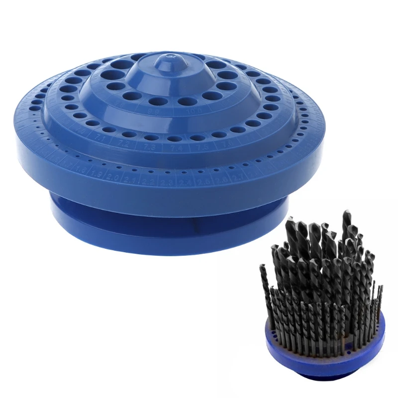 Drill Bit Storage for Case Stand Round Hard Plastic 100Pcs Hole Dropshipping