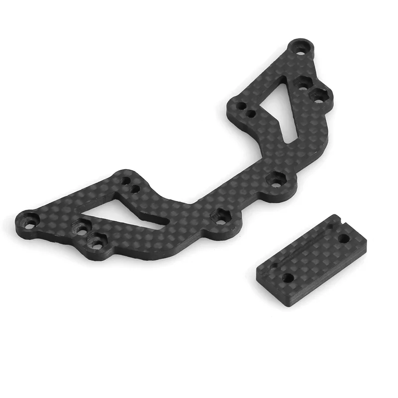 Carbon Fiber Second Floor Steering Mount Front Gearbox Mount for 1/10 TAMIYA XV01 RC Car