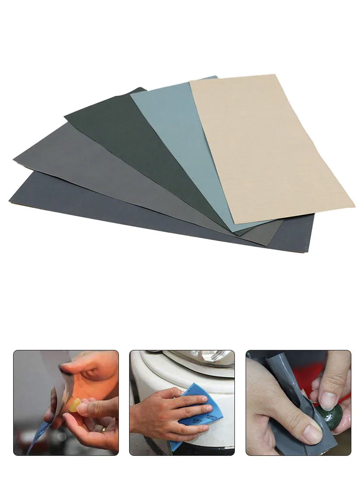 

5pc Sandpaper 2000/2500/3000/5000/7000 Grit Sand Paper Water Dry Sanding Paper Abrasive Tools Hand Polished Sandpaper