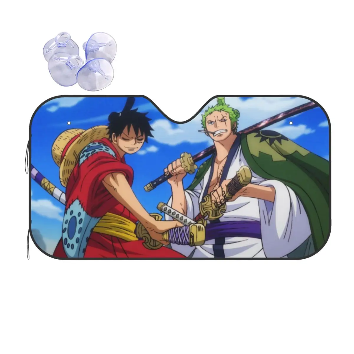 

Luffy Zoro Tony Chopper Anime Windshield Sunshade Foldable Car Front Window Visor Car Window Windscreen Cover Accessories Covers