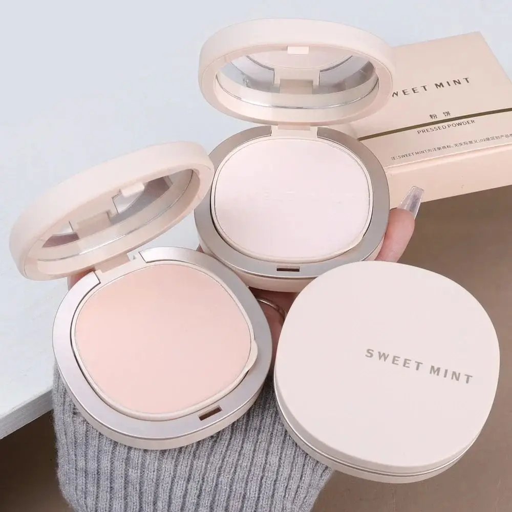 

Natural Brighten Skin Pressed Powder Waterproof Long-lasting Compact Setting Powder Oil Control Transparent Makeup Foundation