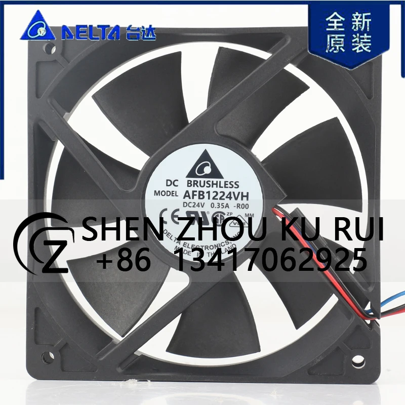 

Delta 12025 120x120x25 мм 12 см 5 В 12 В 48 В постоянного тока 24 В 0,35 А AC EC двойной шаровой преобразователь управления скоростью материнской платы AFB1224VH-R00 охлаждение