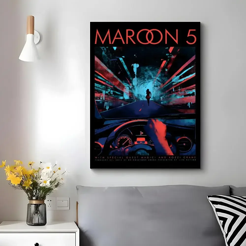 Band Pop Maroon 5 Poster Wall Ornament Home Decor Young Decor Fans