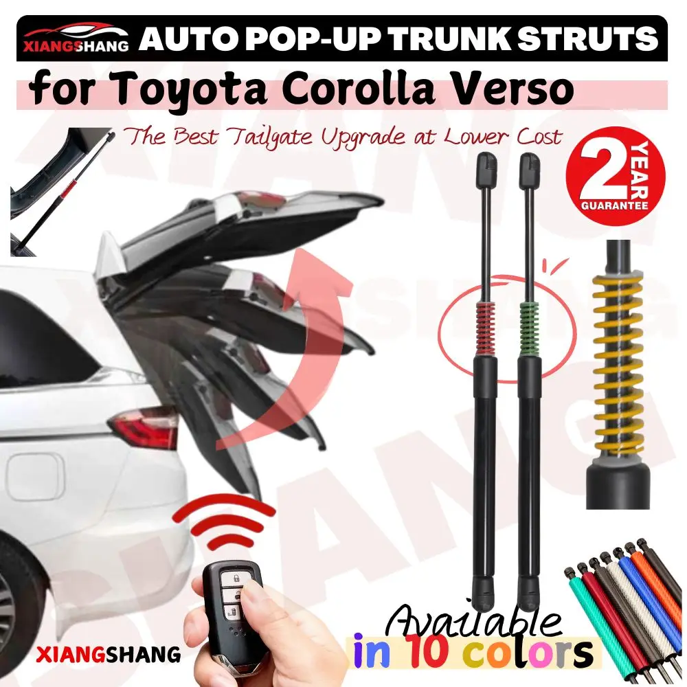 Auto Pop-Up Trunk Struts for Toyota Corolla Verso (AR10) 2004-2010 MPV Automatic Opening Gas Lift Supports with Spring