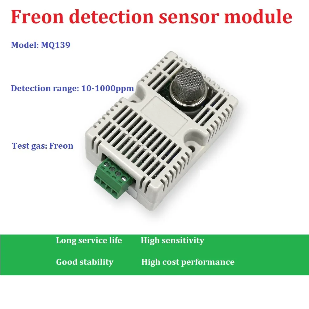 MQ139 Freon czujnik detektora mFreon czujnik detektora moduł cfc wykrywanie R134A monitorowanie wysoka czułość ulepszona z powłoką