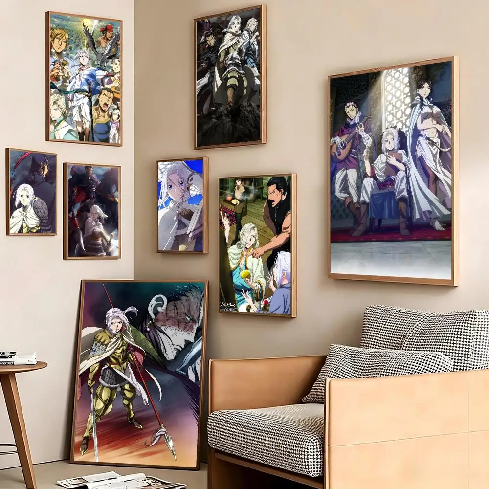 Japanese Anime T-The Heroic Legend of Arslan Poster Pegatina artistica HD autoadhesiva impermeable para salon dormitorio