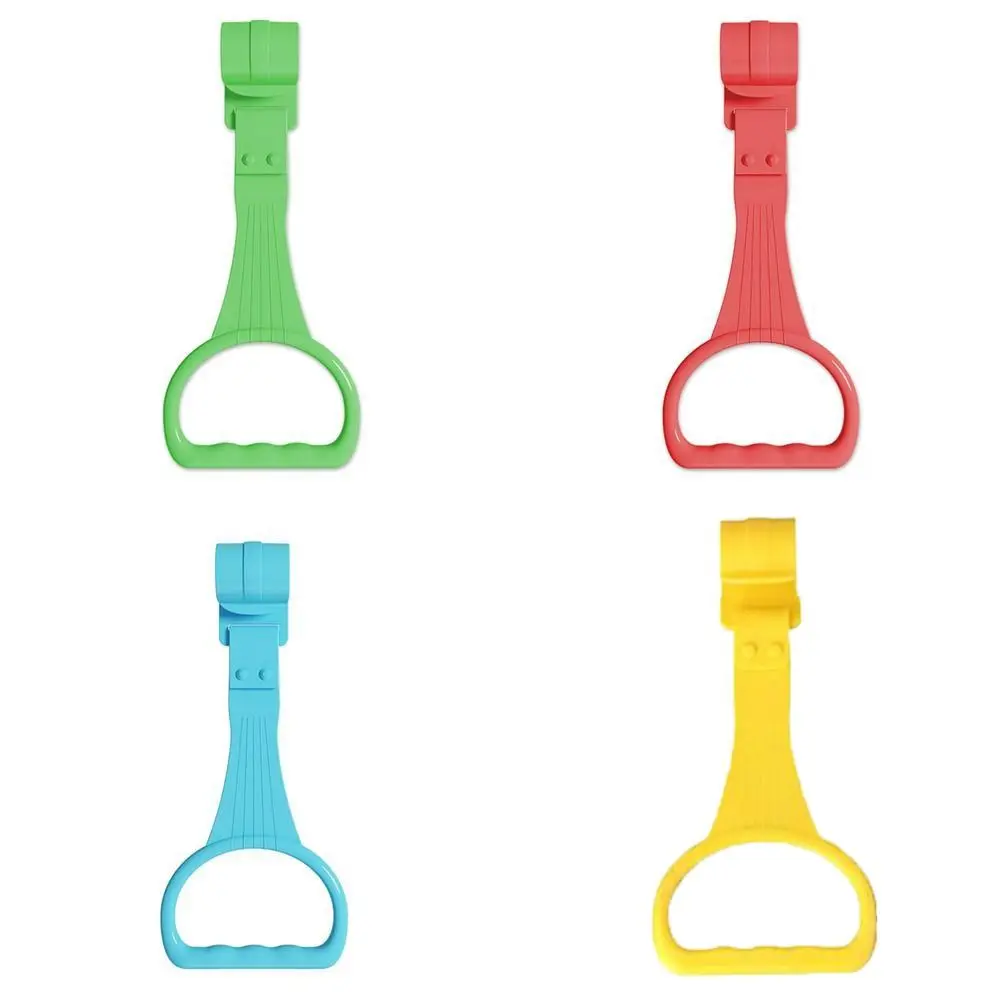 حلقة سحب بلاستيكية لطيفة لإكسسوارات سرير روضة الأطفال بلون واحد، حلقة سحب لعربة الأطفال، حلقة تعلم الوقوف