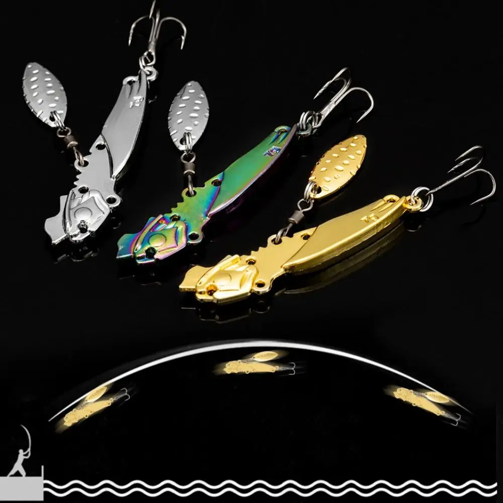 High Quality Metal Fishing Lures 7g 10g 15g Lightweight Bass Tackle Gold Silver Multicolor Vibration VIB Sequin