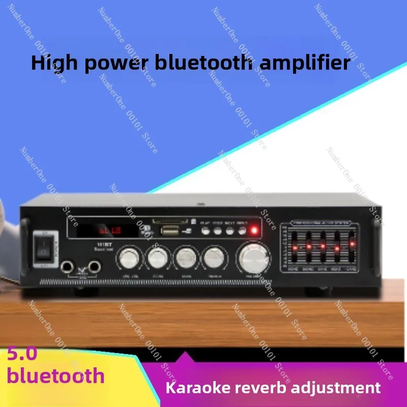 Constant impedance high-power amplifier 12v/220v bluetooth karaoke amplifier, audiophile-grade hifi