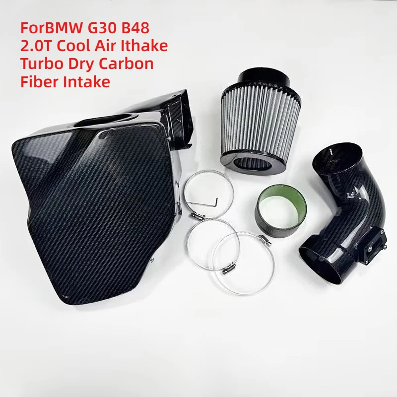 

High Quality ForBMW G30 B48 2.0T Cool Air Ithake Turbo Dry Carbon Fiber Intake