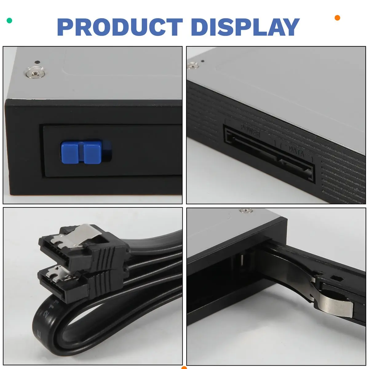 doyou 2.5 Inch to 3.5 Inch Internal Floppy Bay SATA III 6Gbps Tray-LESS Mobile Rack for 2.5 Inch HDD SSD Hard Drive Backplane