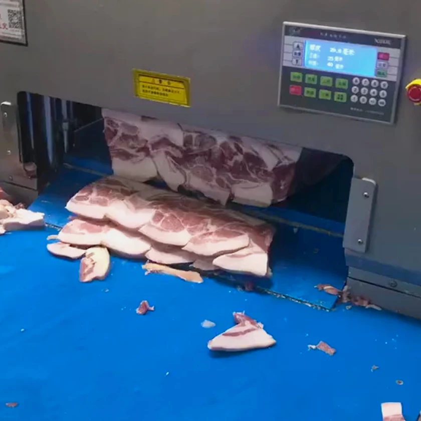 Steak Giljotine Chicken Cutting Commercial Floor Type Electric Industrial Machine Automatic Meat Slicer
