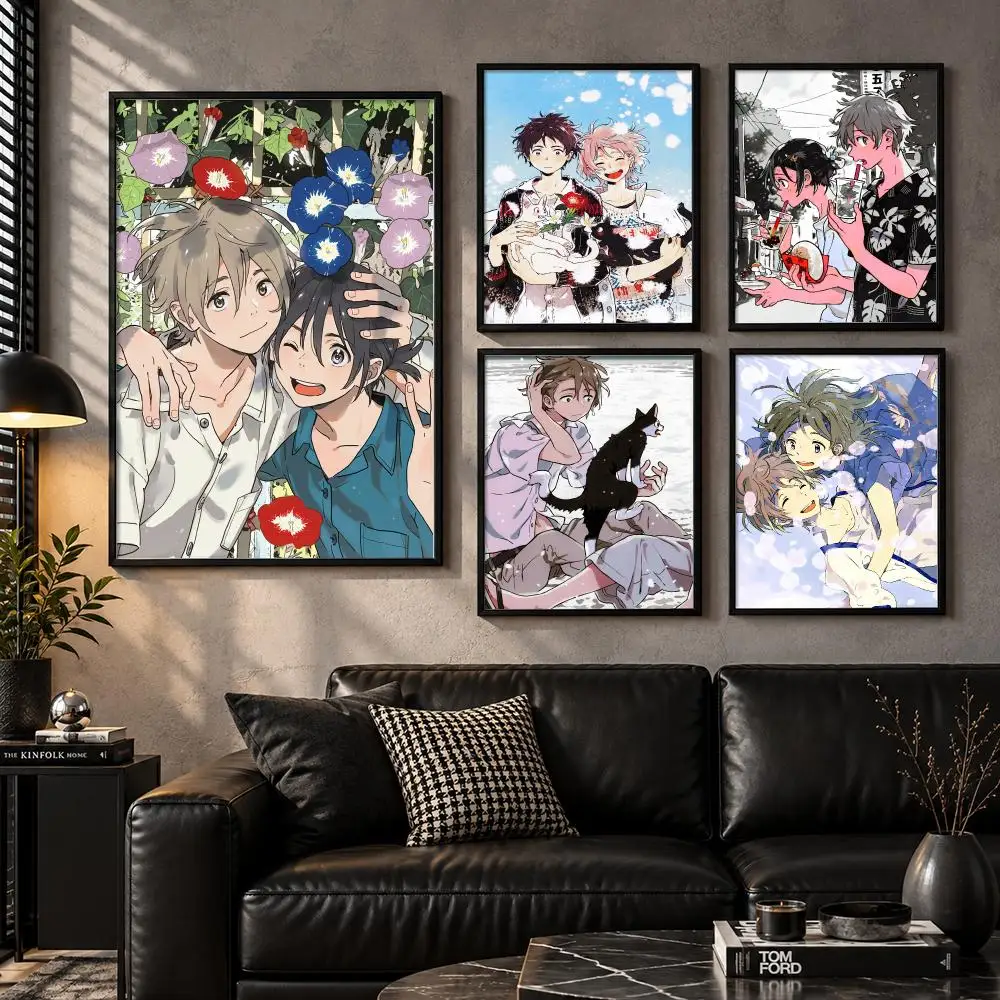 The Stranger by the Shore Gentle Coastal Romance BL Anime Film Poster Aesthetic Unframed Wall Prints for Bedroom & Living Room