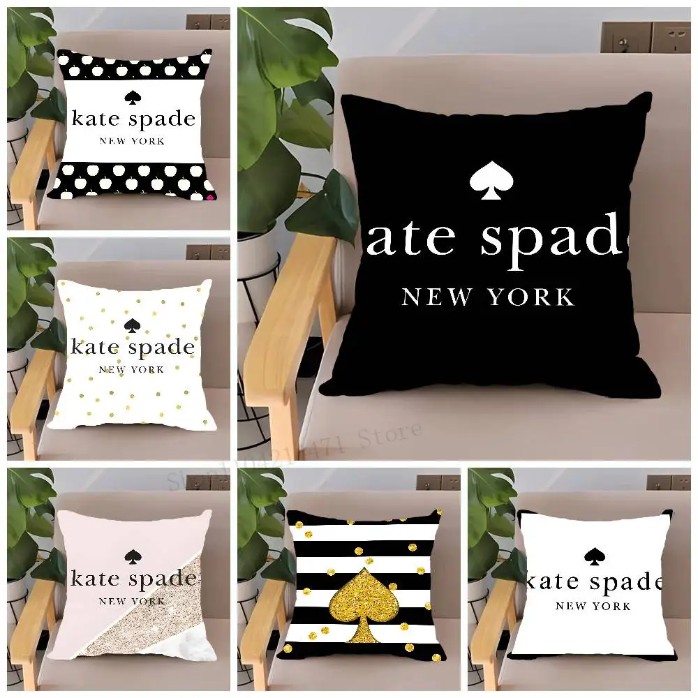Light Luxury K-Kate S-Spade Pillow Case Home Decor Throw For Sofa Bed Car Room Decor Gift Idea